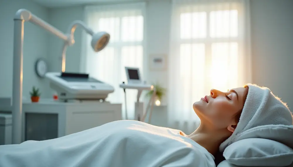 Illustrative facial treatment room prepared for a skin-care consultation