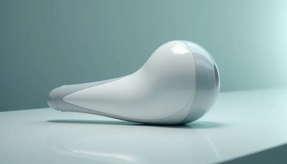 Illustrative facial-care device used in a clinical setting