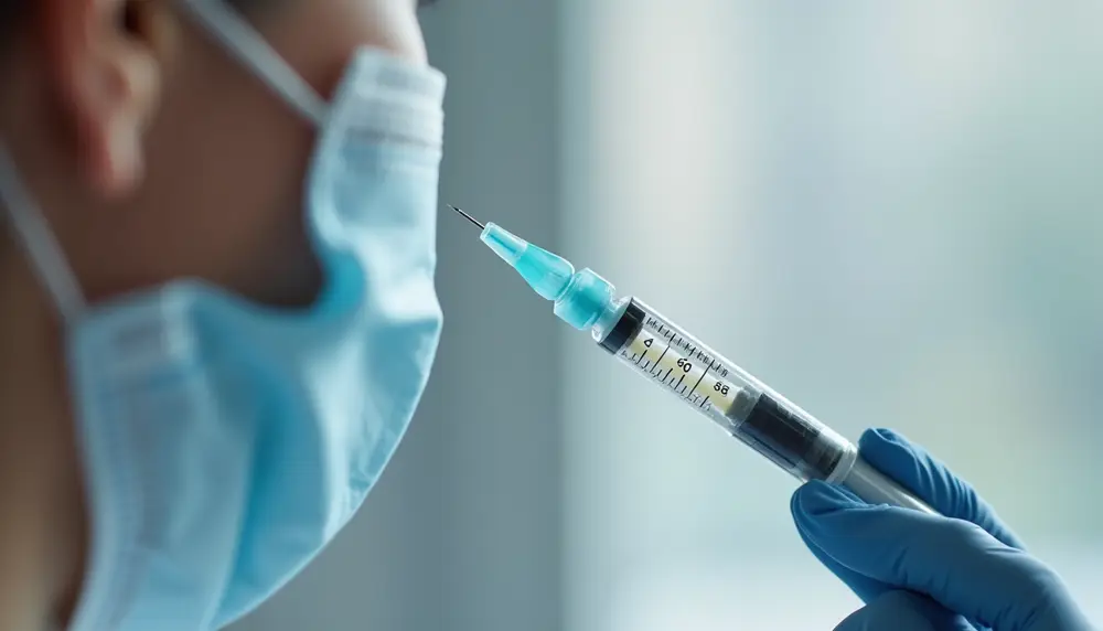 Illustrative sterile preparation for a clinician-led facial treatment
