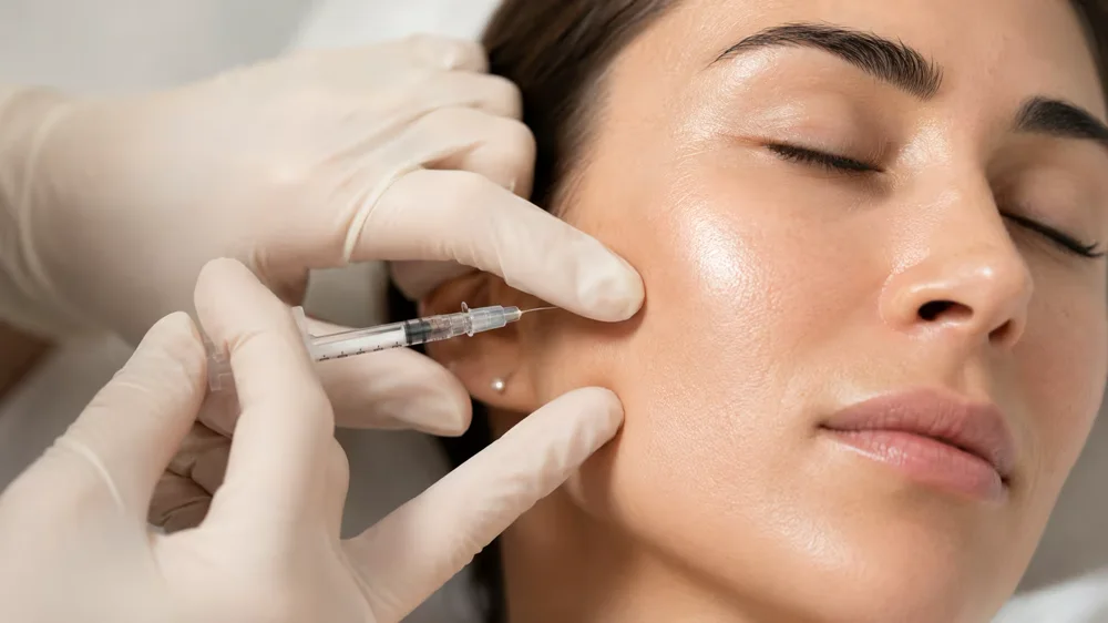 Illustrative facial injectable assessment for a Jalupro consultation