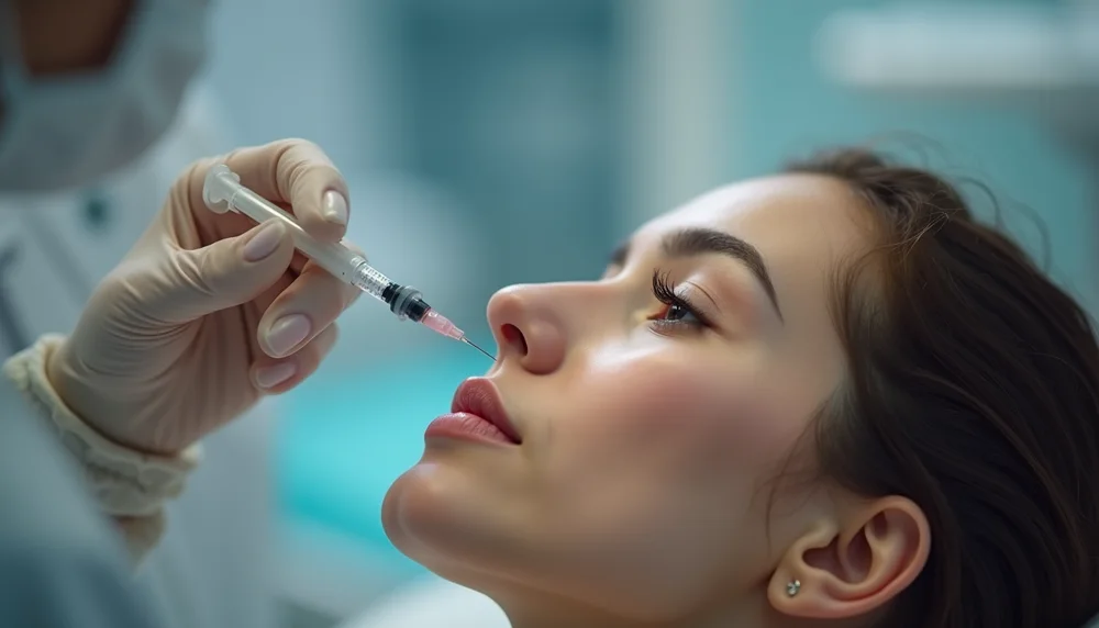 Illustrative PDRN treatment consultation and skin assessment