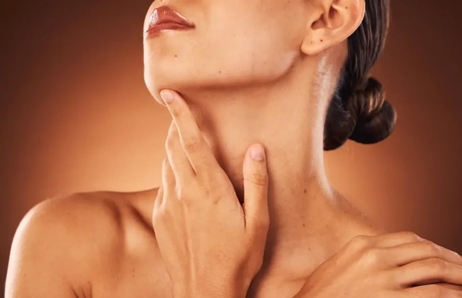 Full neck and jawline area shown for a neck Botox consultation