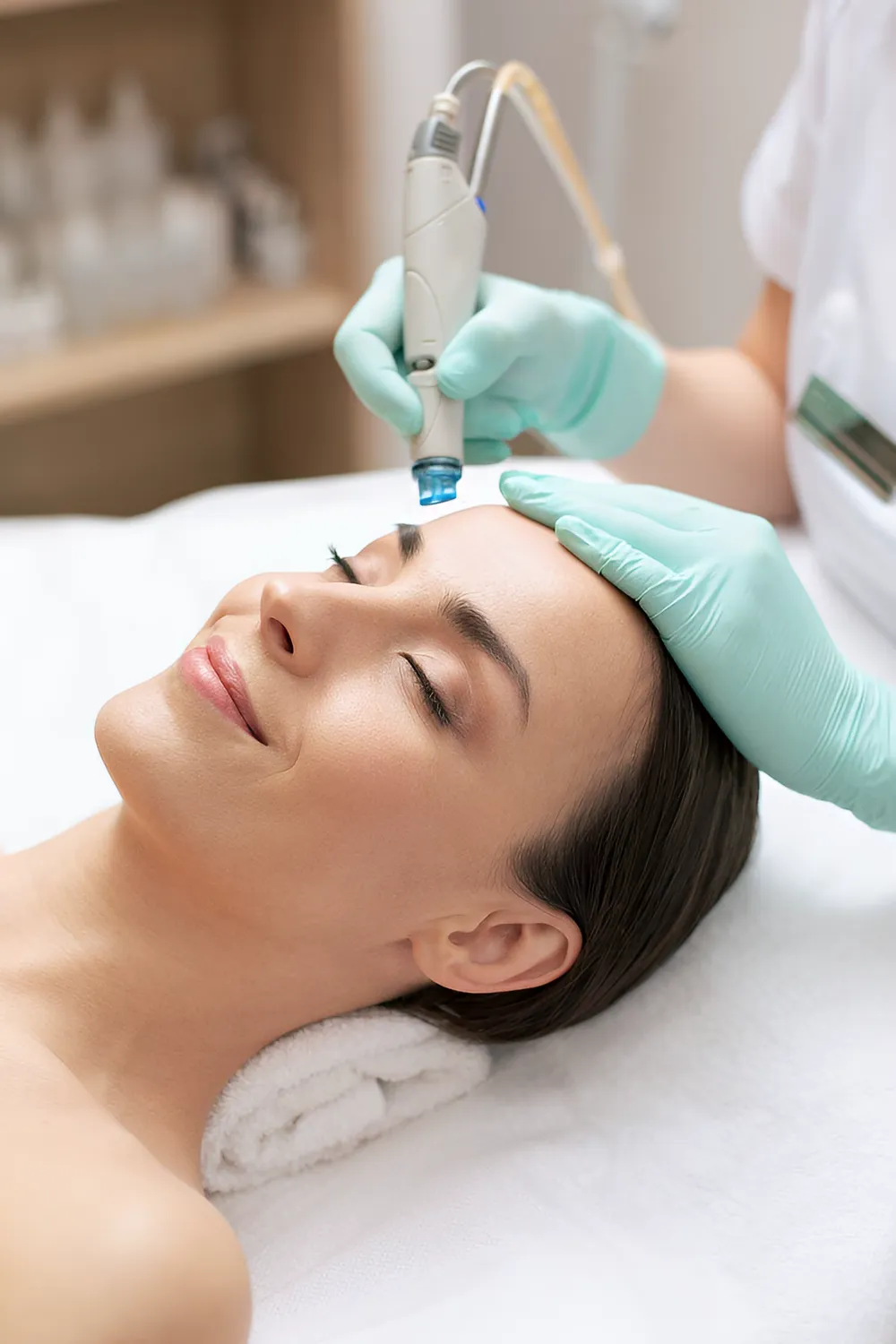 HydraFacial-style deep cleansing facial treatment