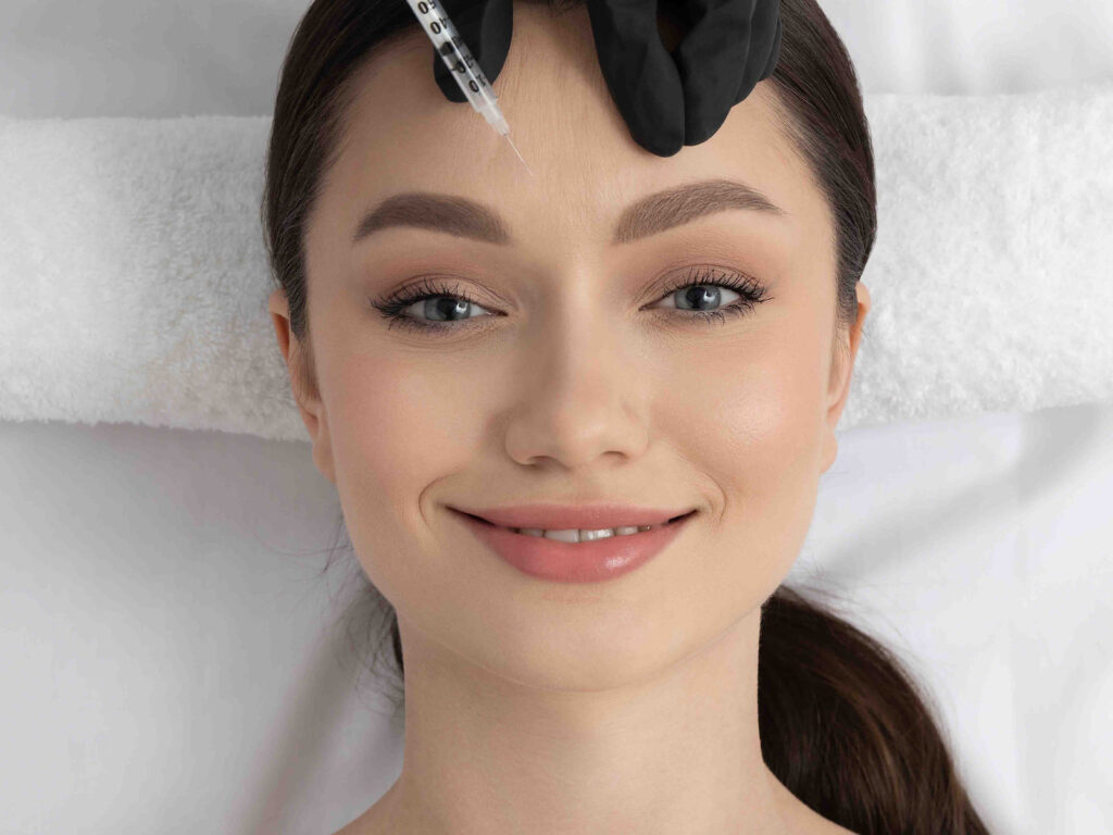 Skin booster hyaluronic acid injection treatment for deep skin hydration